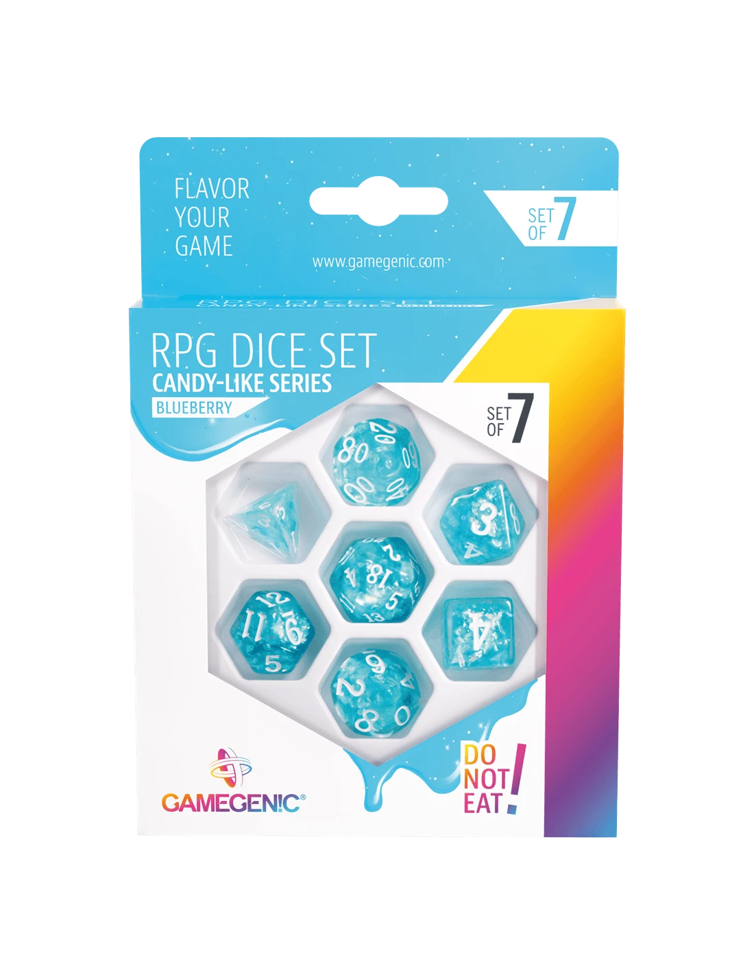 Gamegenic Candy-like Series -Blueberry- Set De 7 Dés 3 Gamegenic Candy-like Series -Blueberry- Set De 7 Dés