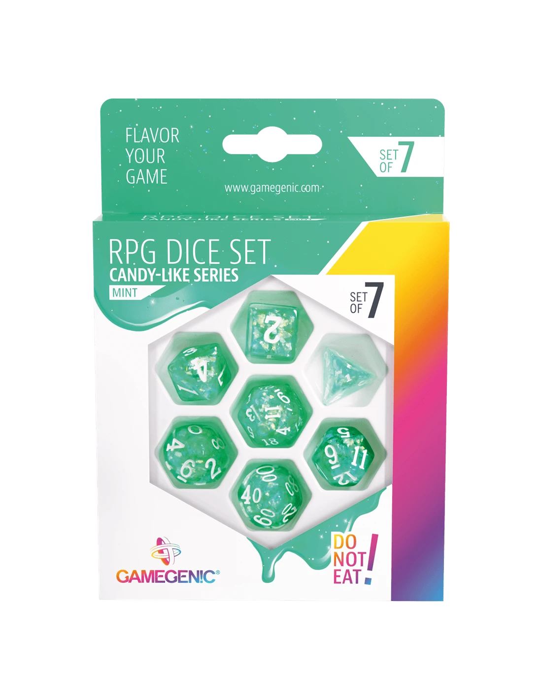 Gamegenic Candy-like Series -Mint- Set De 7 Dés JDR 3 Gamegenic Candy-like Series -Mint- Set De 7 Dés JDR