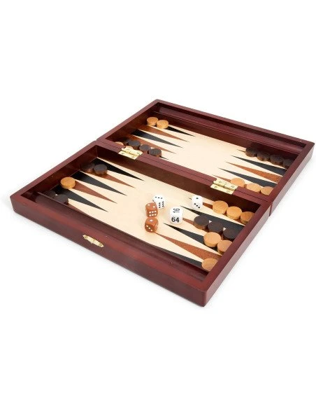 Coffret Backgammon Acajou 4 Coffret Backgammon Acajou – Image 2