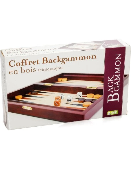 Coffret Backgammon Acajou 3 Coffret Backgammon Acajou