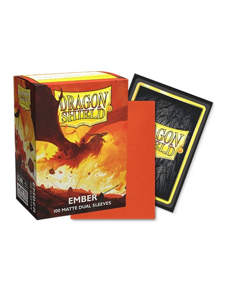 Dragon Shield - Standard Sleeves - Dual Matte Ember (x100) 3 Dragon Shield - Standard Sleeves - Dual Matte Ember (x100)