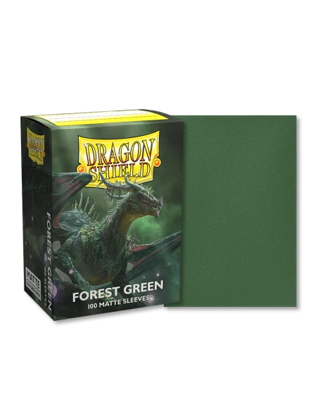 Dragon Shield - Standard Sleeves - Matte Forest Green (x100) 3 Dragon Shield - Standard Sleeves - Matte Forest Green (x100)