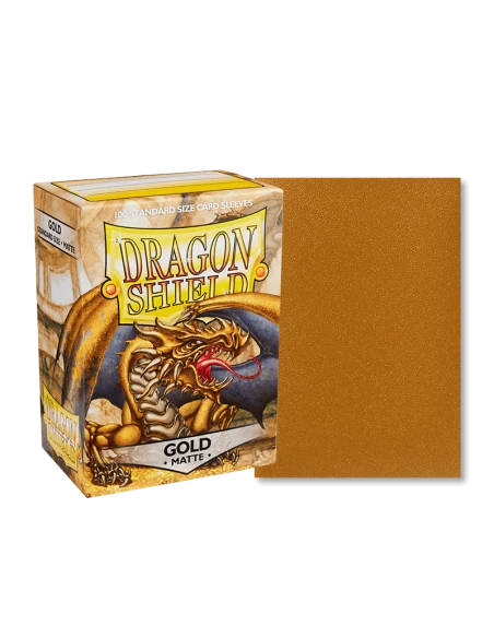 Dragon Shield - Standard Sleeves - Matte Gold (x100) 3 Dragon Shield - Standard Sleeves - Matte Gold (x100)