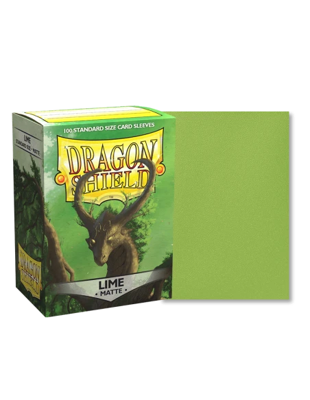 Dragon Shield - Standard Sleeves - Matte Lime (x100) 3 Dragon Shield - Standard Sleeves - Matte Lime (x100)