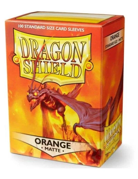 Dragon Shield - Standard Sleeves - Matte Orange (x100) 3 Dragon Shield - Standard Sleeves - Matte Orange (x100)