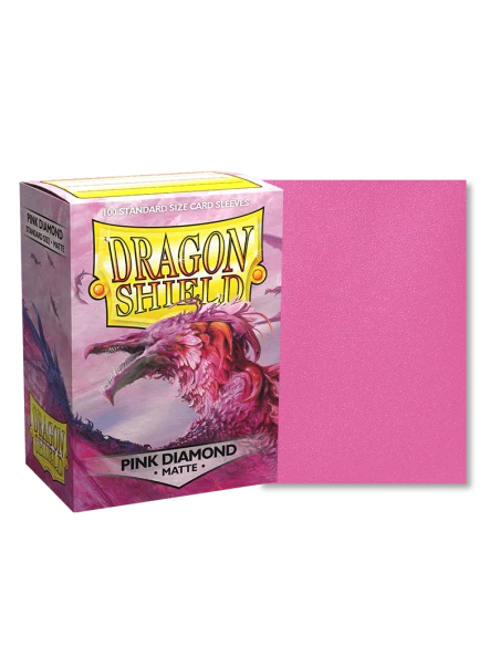 Dragon Shield - Standard Sleeves - Matte Pink Diamond (x100) 3 Dragon Shield - Standard Sleeves - Matte Pink Diamond (x100)