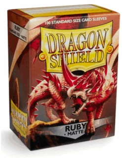 Dragon Shield - Standard Sleeves - Matte Ruby(X100) -Jeux Série Magasin dragon shield standard sleeves matte rubyx100 2