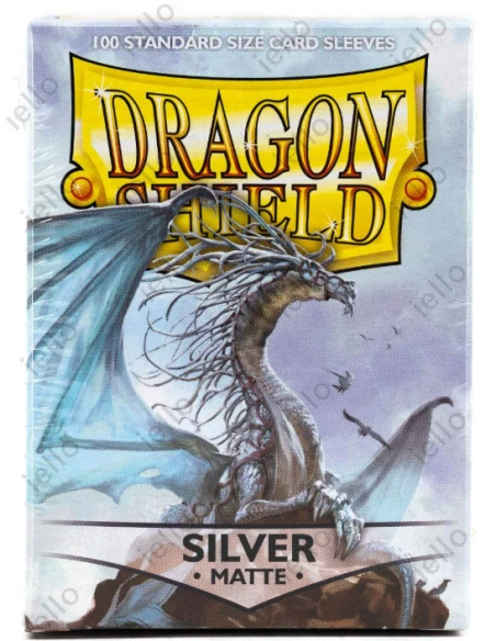 Dragon Shield - Standard Sleeves - Matte Silver (X100) 4 Dragon Shield - Standard Sleeves - Matte Silver (X100) – Image 2