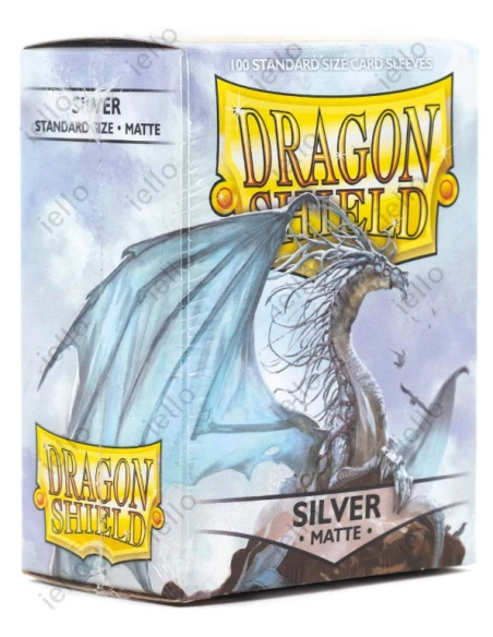 Dragon Shield - Standard Sleeves - Matte Silver (X100) 3 Dragon Shield - Standard Sleeves - Matte Silver (X100)