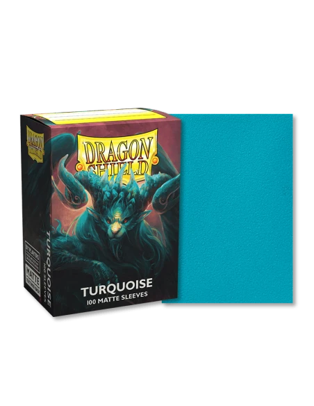 Dragon Shield - Standard Sleeves - Matte Turquoise (x100) 4 Dragon Shield - Standard Sleeves - Matte Turquoise (x100) – Image 2