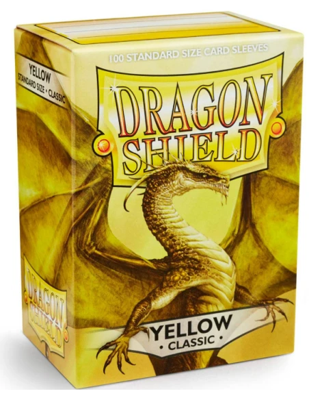 Dragon Shield - Standard Sleeves - Yellow (x100) 3 Dragon Shield - Standard Sleeves - Yellow (x100)