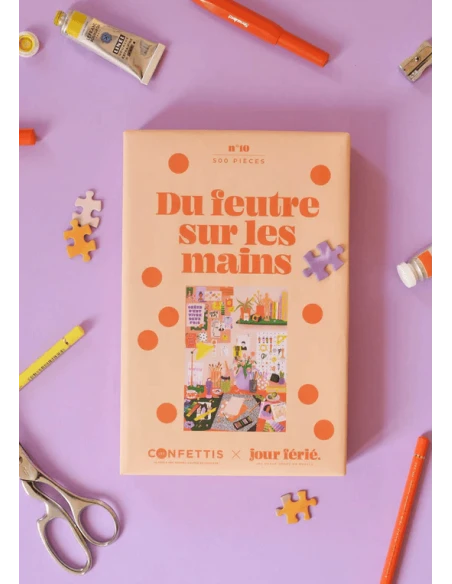 Du Feutre Sur Les Mains - Puzzle 500 Pièces 5 Du Feutre Sur Les Mains - Puzzle 500 Pièces – Image 3