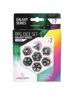 Gamegenic Galaxy Series -Aurora- Set De 7 Dés JDR