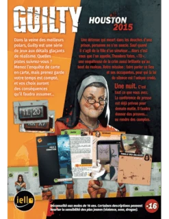 Iello Guilty : Houston 2015 7 Iello Guilty : Houston 2015 -Jeux Série Magasin guilty houston 2015 2