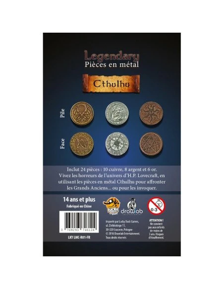 Legendary Metal Coins : Cthulu 3 Legendary Metal Coins : Cthulu