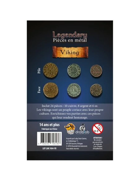 Legendary Metal Coins : Viking 3 Legendary Metal Coins : Viking