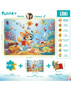 Puzzle+ : Loki Fait De La Plongée (35 Pièces) -Jeux Série Magasin puzzle loki fait de la plongee 35 pieces 2