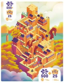 Iello Puzzle Play Donjon : Château (500p) -Jeux Série Magasin puzzle play donjon chateau 500p 1