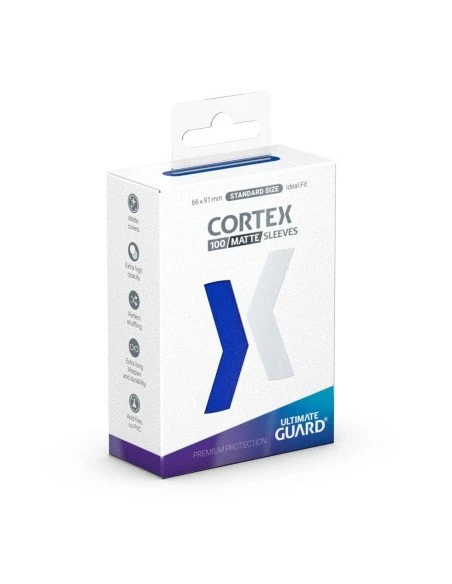Ultimate Guard 100 Cortex Sleeves Standard Bleu Mat 3 Ultimate Guard 100 Cortex Sleeves Standard Bleu Mat