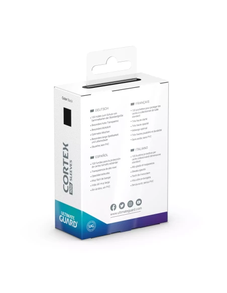 Ultimate Guard 100 Cortex Sleeves Standard Noir 4 Ultimate Guard 100 Cortex Sleeves Standard Noir – Image 2