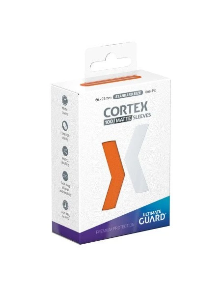 Ultimate Guard 100 Cortex Sleeves Standard Orange Mat 3 Ultimate Guard 100 Cortex Sleeves Standard Orange Mat