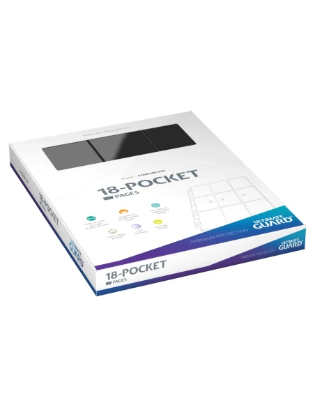 Ultimate Guard 18 - Pocket Pages Side-Loading Noir (50 Pages) 3 Ultimate Guard 18 - Pocket Pages Side-Loading Noir (50 Pages) – Image 2