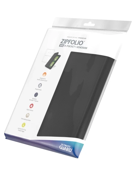 Ultimate Guard Zipfolio 160 - 8 Pocket Noir 3 Ultimate Guard Zipfolio 160 - 8 Pocket Noir